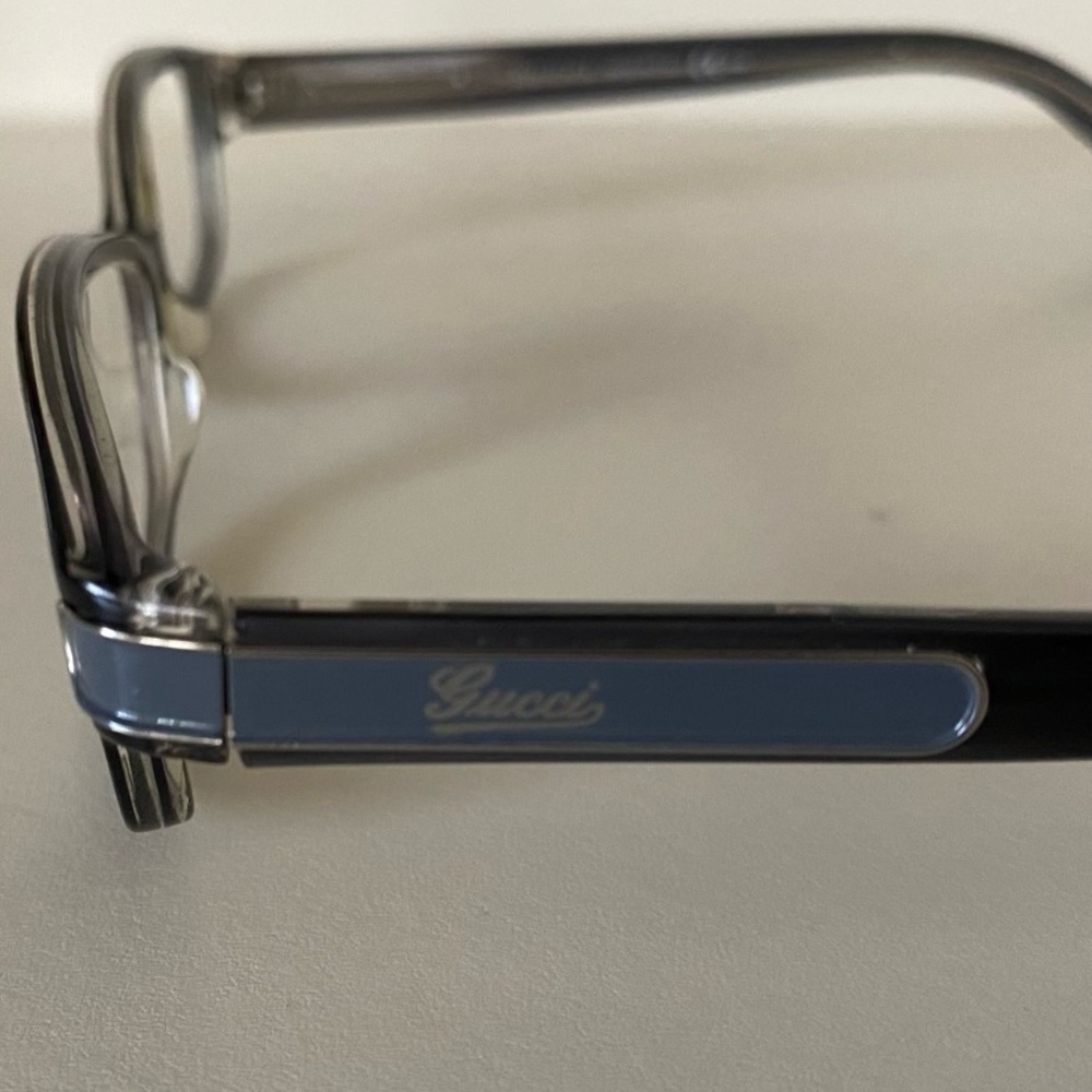 Gucci Black And Gray Rectangular Glasses Timeless… - image 8